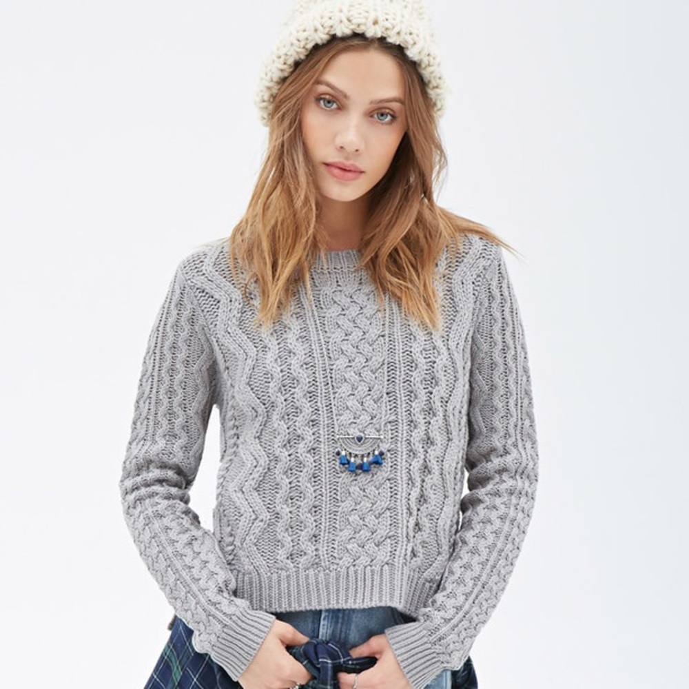 F21 Cable Knit Sweater